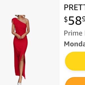 Ladies red Prettygarden dress